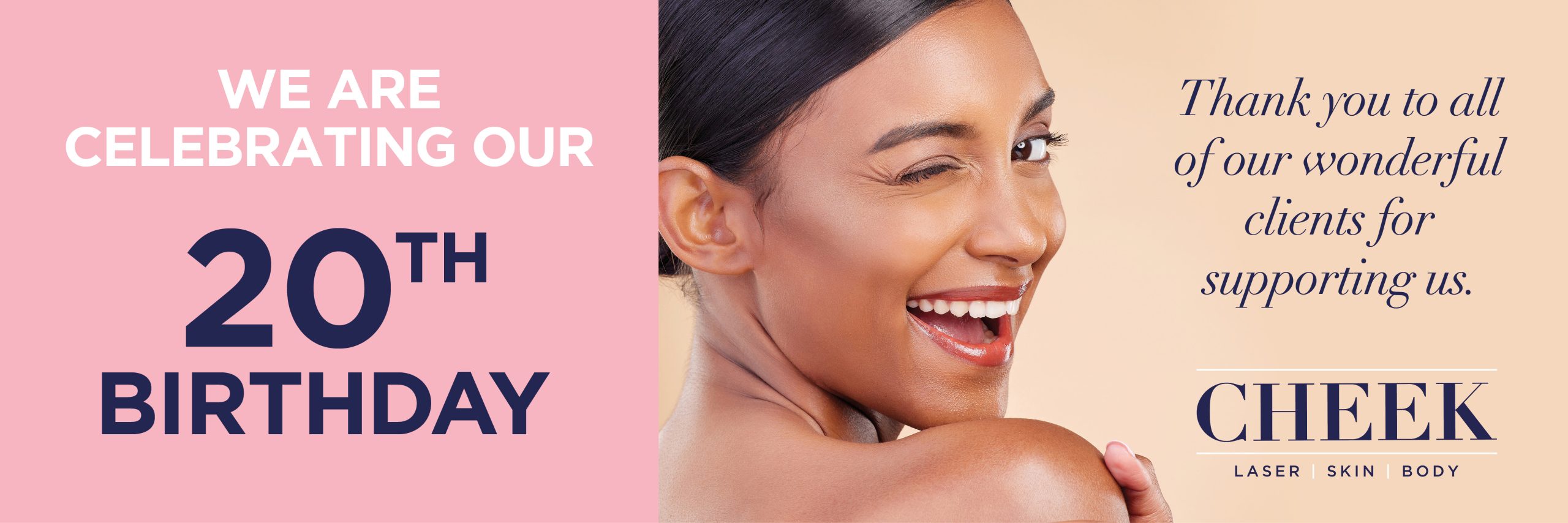 20th birthday web banner